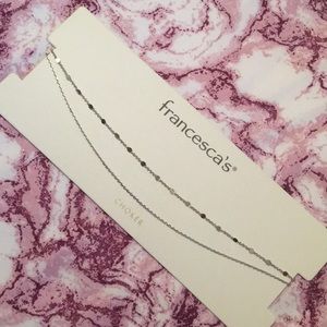 Silver Double-Chain Choker